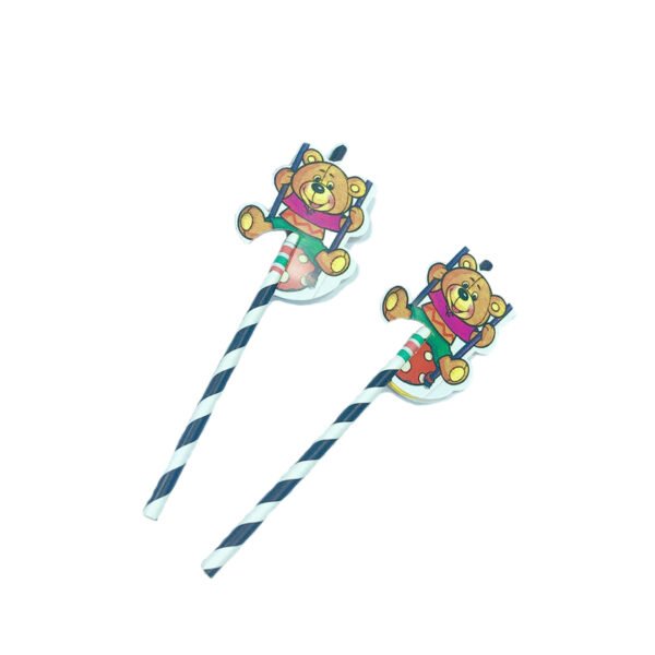 Bear Party Decorations Paper Drinking Straw - Image 5