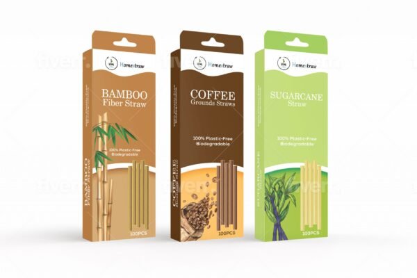 6mm Disposable Drinking Straw Bamboo Fiber Straws - Image 4